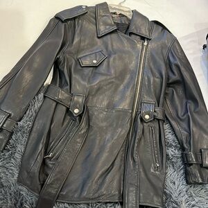 LEATHER LAMBSKIN 3/4 COAT S/P SOLD SOLD